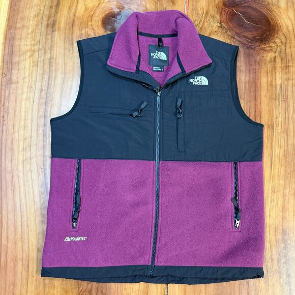 The North Face Men's Vest Large Fleece Retro Denali full zip Polartec Coat R30 - Picture 1 of 6